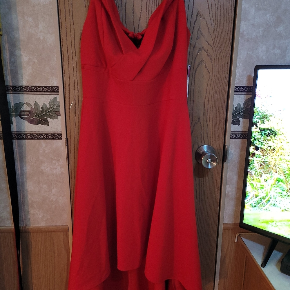 Red size 12 premier Amour Hi Lo dress